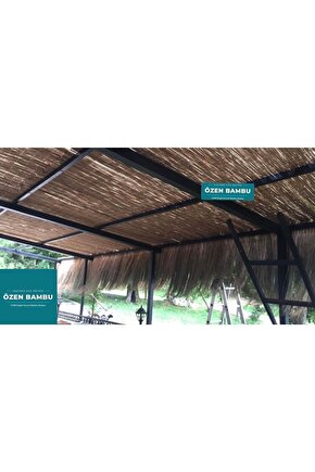 Kamış Hasır Gölgelik Bambu Çit 2 Metre X 5 Metre