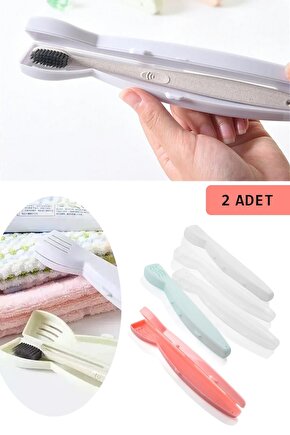 2 Adet Seyahat Tipi Diş Fırçası Kabı, Hijyenik Saklama Kutusu