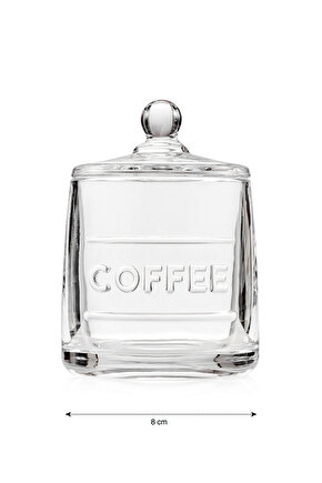 UZG Storedan Stilinizi Oluşturun | Cam Kahve Kavanozu 8 cm