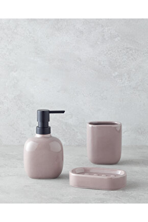 Alesta Seramik 3lü Banyo Seti Kahverengi