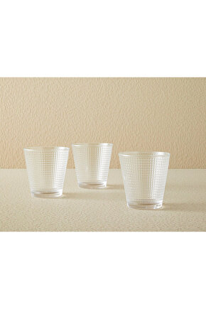Unique Cam 3lü Meşrubat Bardağı 250 Ml Şeffaf