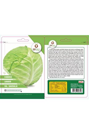 Birtaş Sarmalık Beyaz Lahana Tohumu