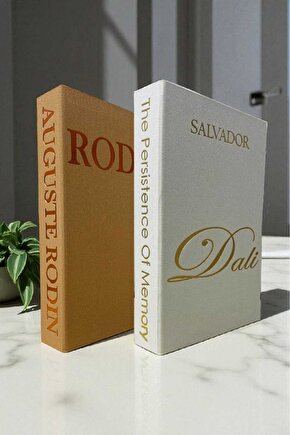 2’li Kumaş Kaplı Kitap Görünümlü Dekoratif Kutu | Hediye & Takı Kutusu