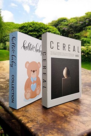 Dekoratif Kitap Görünümlü Kutu 2li Set Decorative Book Looking Box