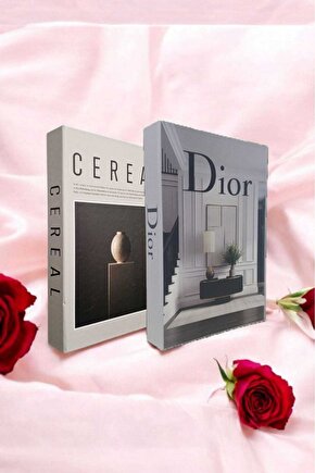 Dekoratif Kitap Görünümlü Kutu 2li Set Decorative Book Looking Box