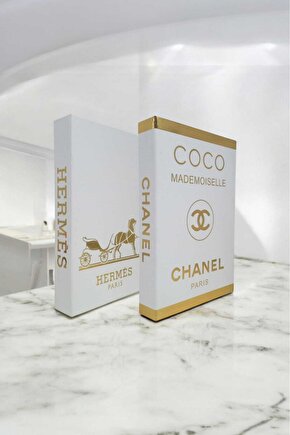 Dekoratif Kitap Görünümlü Kutu 2li Set Decorative Book Looking Box