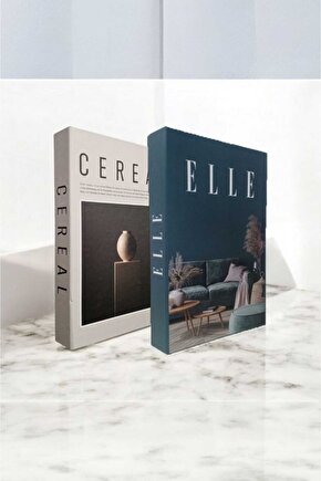 Dekoratif Kitap Görünümlü Kutu 2li Set Decorative Book Looking Box