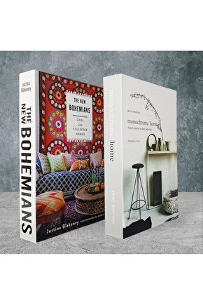 Dekoratif Kitap Görünümlü Kutu 2li Set Decorative Book Looking Box