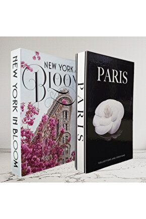 Dekoratif Kitap Görünümlü Kutu 2li Set Decorative Book Looking Box
