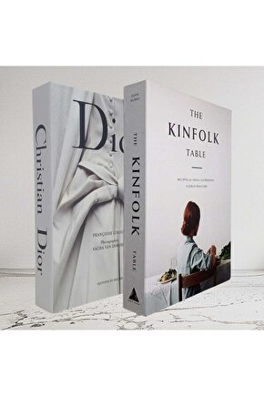 Dekoratif Kitap Görünümlü İçi Açılabilir Kutu 2 Adet