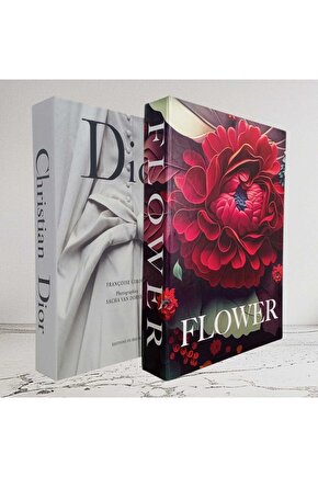 Dekoratif Kitap Görünümlü İçi Açılabilir Kutu 2 Adet