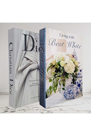 Dekoratif Kitap Görünümlü İçi Açılabilir Kutu 2 Adet