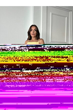 Sırt Dekolteli Kemerli Pileli Etek Likralı Mini Elbise