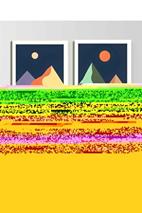 Matisse - Sanat - Soyut - Doğa - Ev - Yaşam ( 2 Li Çerçevesiz ) Poster - Afiş - Tablo NNHT340