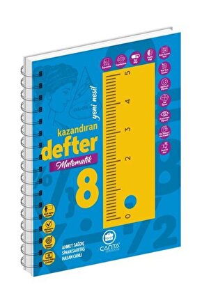 Çanta Yayınları 8 Sınıf Matematik Okula Yardımcı Kazandıran Defter Akıllı