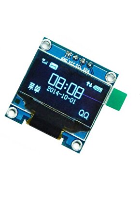 1.3 İnç I2C OLED Ekran Modülü SSD1106 Mavi 128x64 Arduino Raspberry Pi Uyumlu