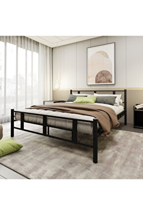 Lotus Çift Kişilik Metal Karyola A Kalite, Ses Çıkarmaz ,Ölçülü Model Karyola