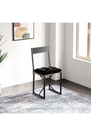 Mutfak Sandalyesi Minderli Salon Balkon Atlantik Sandalye