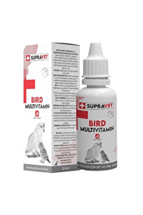 Plus Kanarya Papağan Güvercin ve Muhabbet Kuşları için Multivitamin Damla 30 Ml