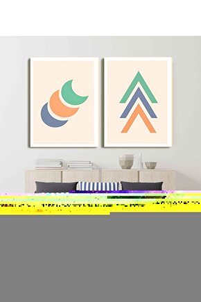 Matisse - Sanat - Soyut - Doğa - Ev - Yaşam ( 2 Li Çerçevesiz ) Poster - Afiş - Tablo NNHT646