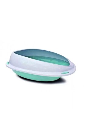 Aquael Comfy Cleo Açık Kedi Tuvaleti Medium Mavi 45x36x15.5 Cm