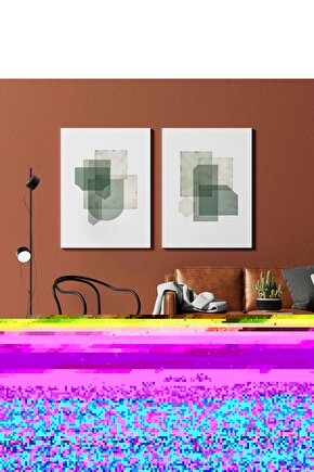 Matisse - Sanat - Soyut - Doğa - Ev - Yaşam ( 2 Li Çerçevesiz ) Poster - Afiş - Tablo NNHT484