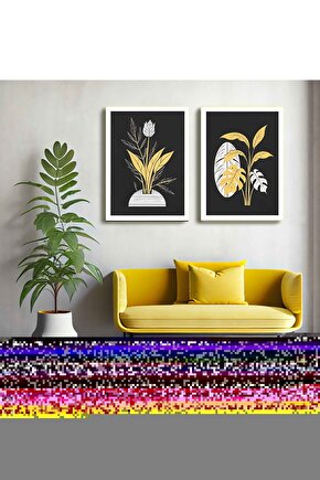 Matisse - Sanat - Soyut - Doğa - Ev - Yaşam ( 2 Li Çerçevesiz ) Poster - Afiş - Tablo NNHT411