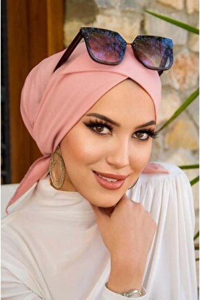 Pudra Çapraz Bone  Deniz - Havuz Bonesi