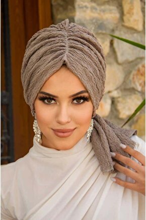 Taş Rengi Tokalı Bone