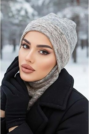 Bej Desen Maskeli Bere