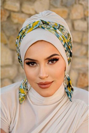 Zümrüt Hardal Burgu Bantlı Bone