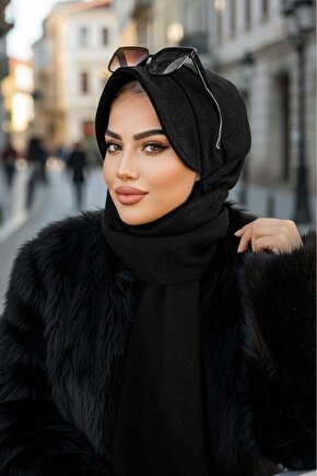 Siyah Atkılı Şapka - 30300