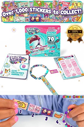 Sticki Rolls Sticki Yedek Bant - En İyi Kendin Yap Çıkartma Takı Seti - Takı Setleri - Çıkart Yapışt