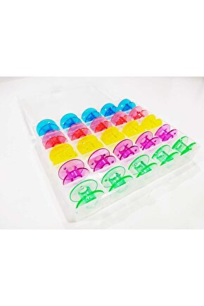 Ev Tipi Plastik Masura Renkli 25 Adet Masura