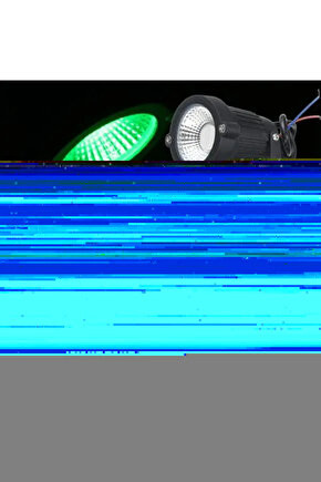 Elektrikle Çalışır 10 Watt Yeşil Işık Ampul Dahil Metal Gövde Fonksiyonlu Bahçe Duvar ve Çim Armatür