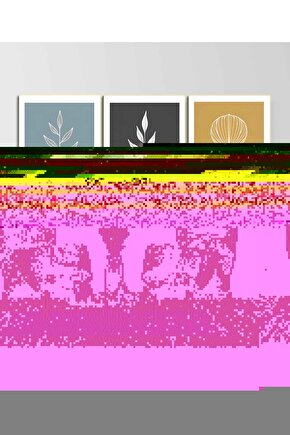 Matisse - Boho - Art Deco - Soyut - Doğa ( 3 lü Çerçevesiz ) Poster - Afiş - Tablo KR2C01122