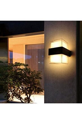 Ekim Aydinlatma 10 Watt Gün Işığı Ledli Bahçe Dış Mekan Aplik Armatürü, Modern Tasarım Bahçe Apliği