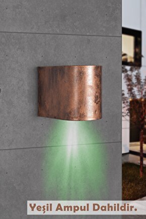 Tek Yönlü Dekoratif Iç Dış Mekan Aplik Eskitme Amber Işık