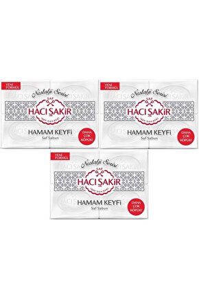 ( STD ) Hacı Şakir Sabun 800GR Hamam Keyfi (Nostalji Serisi) (3 Lü Set) ( TEKLİDİR )
