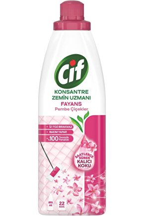 Konsantre Zemin Uzmani Fayans Pembe Çiçekler 895 ml
