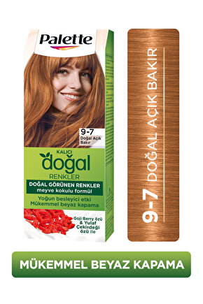 Kalıcı Doğal Renkler  9-7 Doğal Açık Bakır Goji Berry Özü Saç Boyası