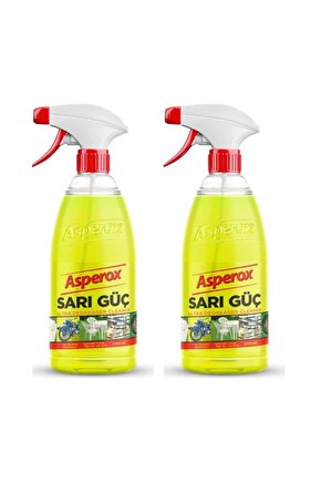 - ASPEROX SARI GÜÇ ULTRA YAĞ SÖKÜCÜ 1LT - 2 ADET