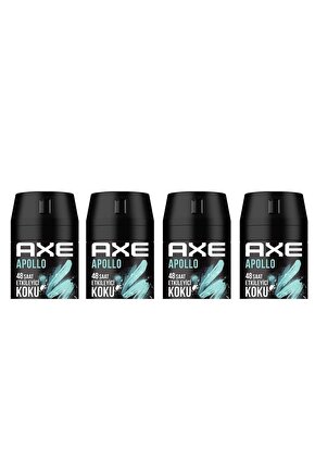 Erkek Deodorant Sprey Apollo 150 ml 8690637981531 (4 Adet)