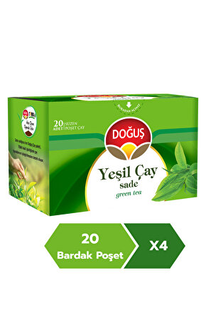 Yeşil Çay Sade 20li X 4 Adet