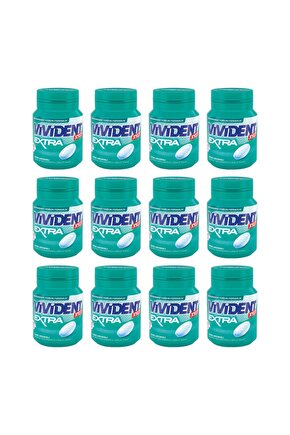 XYLIT Extra Nane Aromalı Şekersiz Tatlandırıcılı Draje Sakız 63 g X 12 Adet