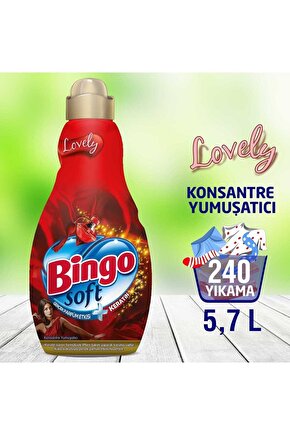 Soft Konsantre Çamaşır Yumuşatıcısı Lovely 1440 Ml - Ekonomi Paketi 4lü