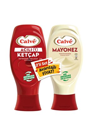Acılı Ketçap Mayonez 2li Set 400+350 gr