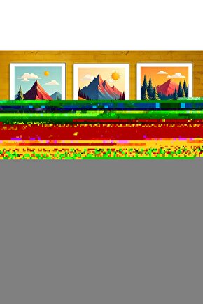 Matisse - Boho - Art Deco - Soyut - Doğa ( 3 lü Çerçevesiz ) Poster - Afiş - Tablo KR2C00908