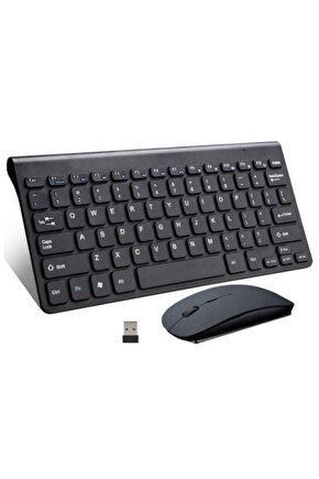 Vestel V Tab Z1 Uyumlu Kablosuz Taşınabilir Q Klavye Ve Mouse Set Siyah