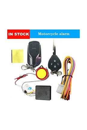 Motosiklet Alarm Seti Uzaktan Kumandalı ve Anahtarlı Set